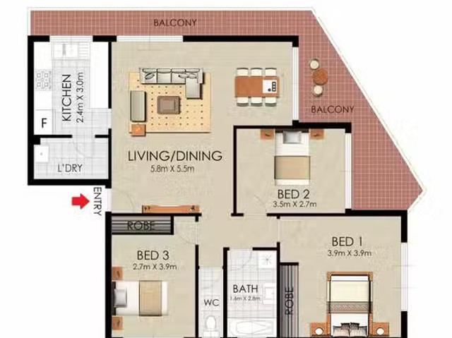 Cozy 2/1 Firth Street, Arncliffe NSW 2205