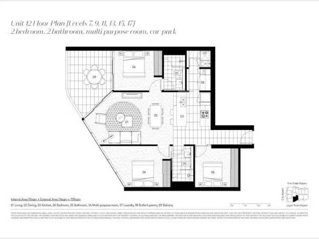 New 3 BR 1512/62 Logan Road, Woolloongabba Apartment for rent.