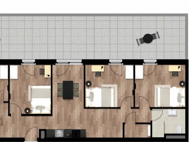 Decent single bedroom in a shared flat in Lend
