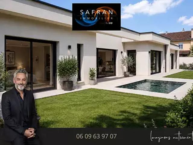Décines Charpieu 69150 Achat / Vente maison 6 pièces t6 piscine terrasse