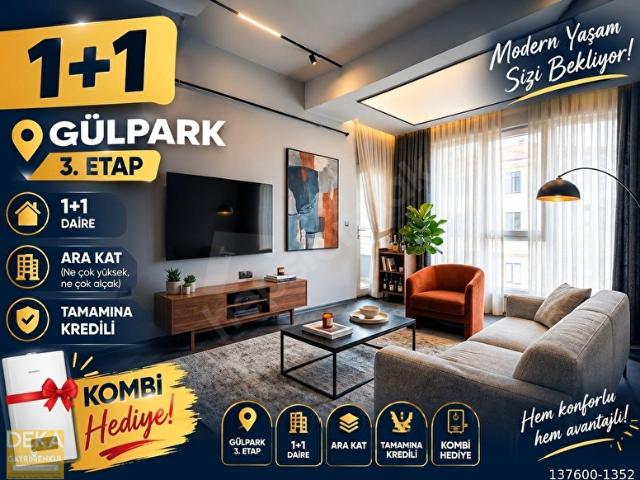 DEKA GAYRİMENKUL'DEN HAVUZLU SİTEDE TAMAMINA KREDİLİ 1+1 DAİRE