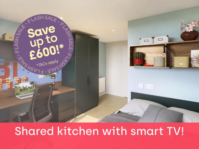 Deluxe En Suite at Croft Court, Croft. 1 bed private hall to rent £1,235 pcm £285 pw