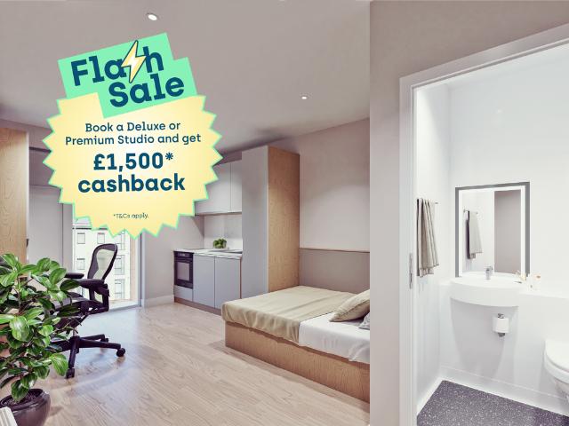 Deluxe Studio at Beckton House. Studio to rent £1,235 pcm £285 pw