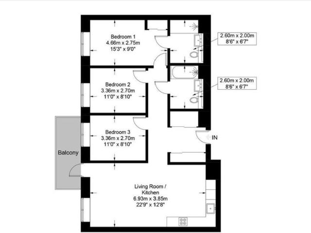 Delamarre House, Parkview Avenue NW2, 3 bed flat to rent, £3,250 pcm | PrimeLocation