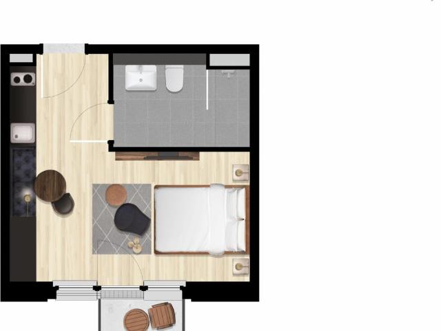Delightful studio just a few minutes walk from Rummelsburg train station