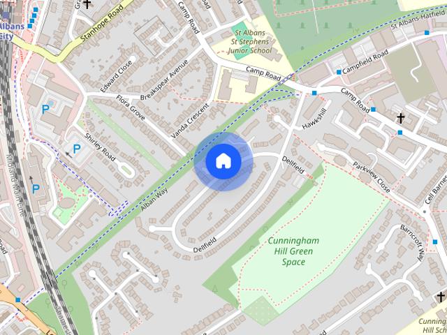 Dellfield, St. Albans, Hertfordshire, AL1