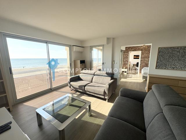 Dépt Héraul 34 A vendre Sur Carnon appartement T3 Vue Mer en dernier étage avec stationement