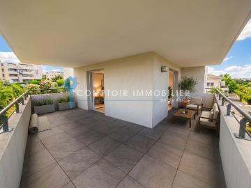 Dépt Hérault 34, à vendre MONTPELLIER Appartement F1 de 28m2 Terrasse de 29m2
