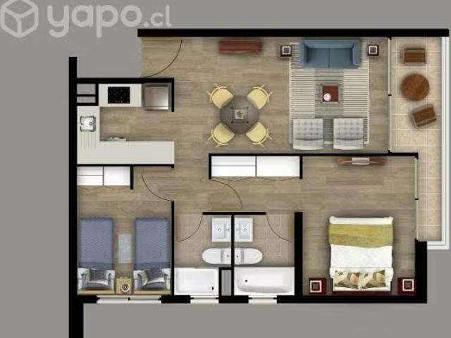 Depto 2 dorm exequiel fernandez 3490 | 2 dormitorios por 3561.00 en Macul