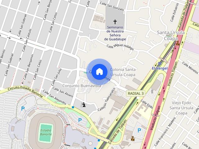 Depto a un costado de Estadio Azteca, Calz. de Tlalpan y cerca de Periférico sur