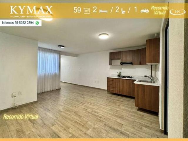 ¡Depto con Terraza en Santa María la Ribera! 2 Rec + 2 Baños | Cuauhtémoc