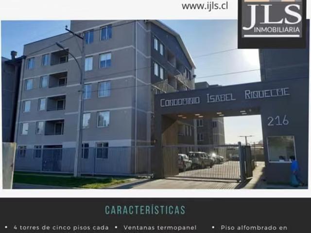 Depto. Condominio Isabel Riquelme | 3 dormitorios por 57000. 00 en Lautaro
