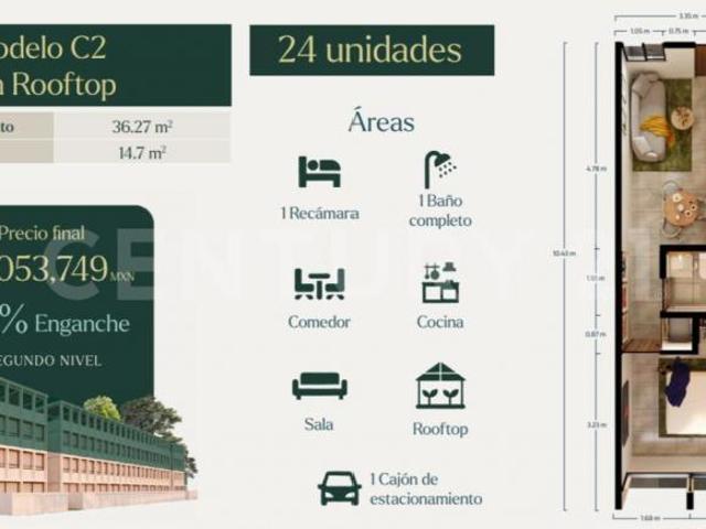 Depto nuevo en venta Xook | Temozón Norte| Mérida Progreso | Periférico Mérida