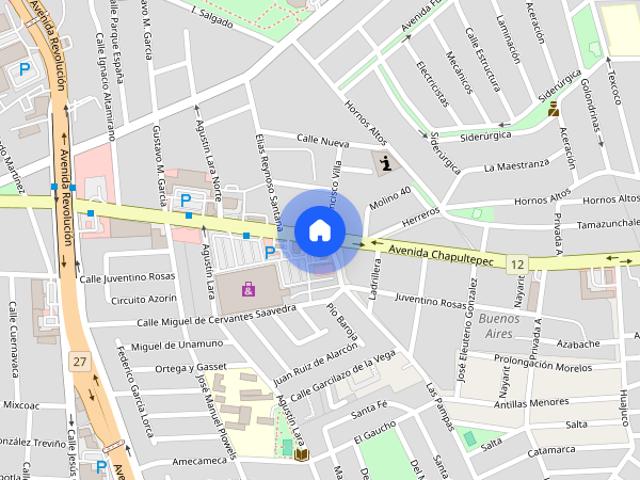 Depa amueblado Paseo Santa Lucía
