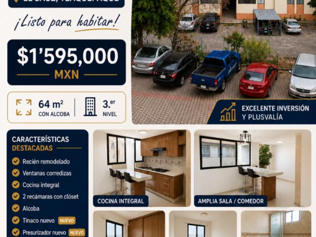 Depa recién remodelado