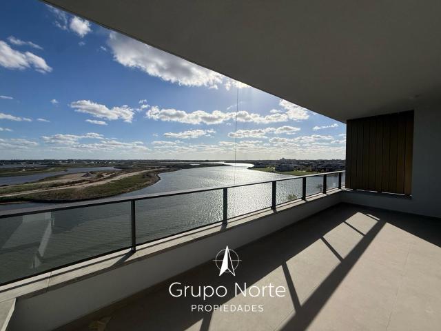 Departamento 3 ambientes en alquiler en Nordelta con vista al lago central. Oceana ? 134m?