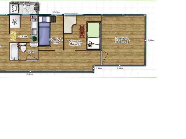 Departamento 3 Dormitorios. Quilicura. Sector Av. San Luis