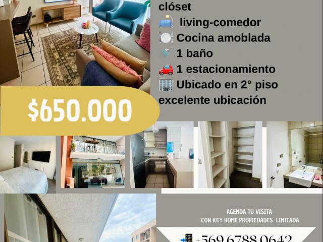 DEPARTAMENTO 1 DORMITORIO AMOBLADO EN LEÓNIDAS PÉREZ