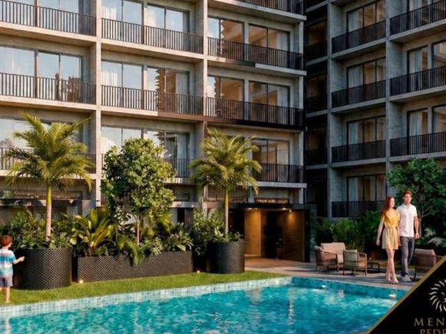 Departamento 1 recámara en venta en Playa del Carmen | 6 minutos del mar/ Alberca, palapa y elevador