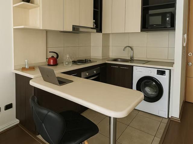 Departamento 1D con balcón cerca Metro Rodrigo de Araya | 1 dormitorios por 2200.00 en San Joaquín