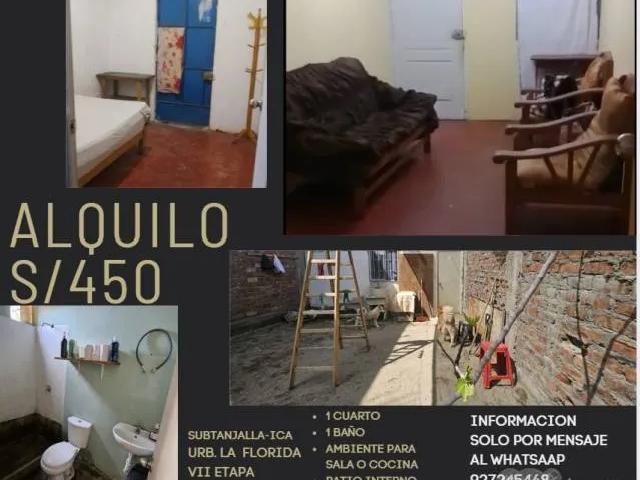 DEPARTAMENTO 1ER PISO/CASITA ECONOMICA DE 1 CUARTO