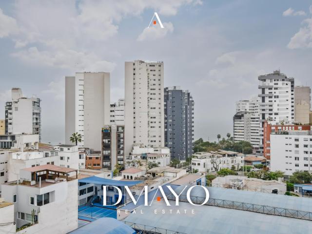 Departamento 2 dorm. con Estudio vista calle Miraflores