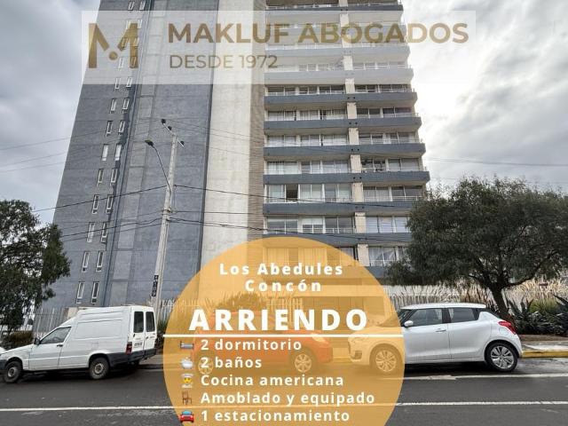 Departamento 2 dormitorios amoblado en arriendo, Cocón, Viña del Mar