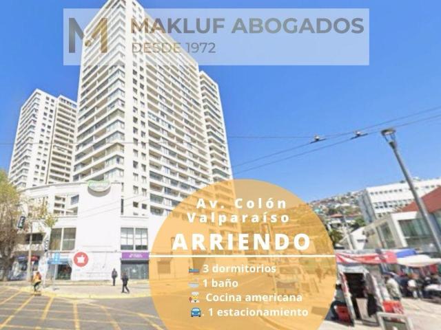Departamento 2 dormitorios en arriendo, Av. Colón, Valparaíso
