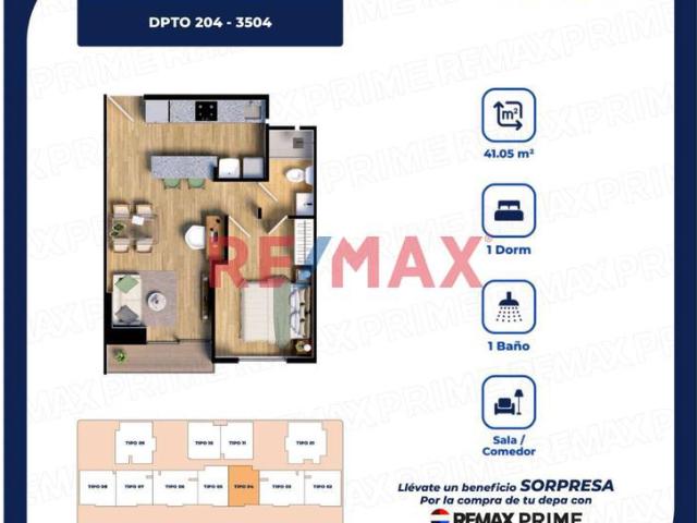 Departamento 41.05 M2 En Estreno Surquillo
