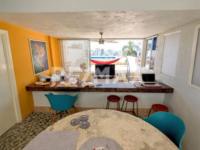 Departamento con alberca privada en La Condesa Acapulco