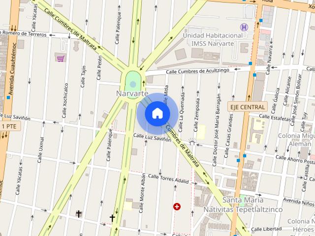 Departamento con excelente ubicación de Una Recamara Narvarte