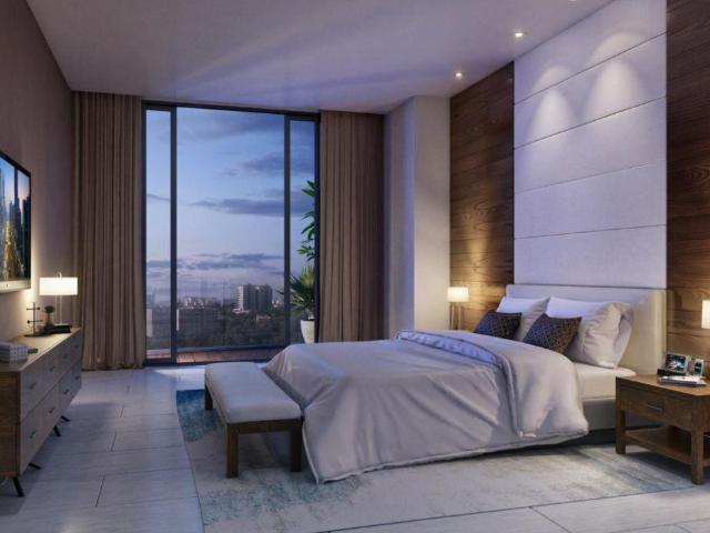 Departamento con terraza, de servicio con ba?o, alberca, gimnasio, business cent