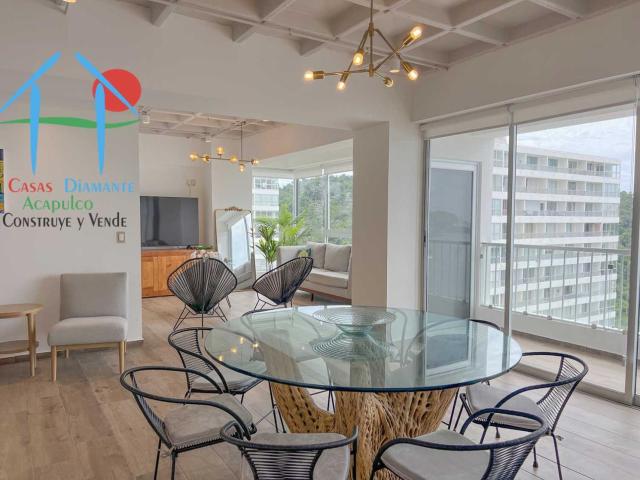 Departamento con terraza, vista a la bahía de Puerto Marqués