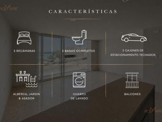 Departamento con vista al mar | 3 recámaras | Boca del Río