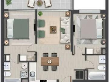 Apartamento en venta en Cerro La Virgen - Área para niños