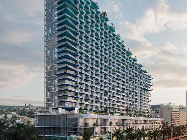 Loft 1.5 Recamaras en venta frente al mar Aguamarina Mazatlan