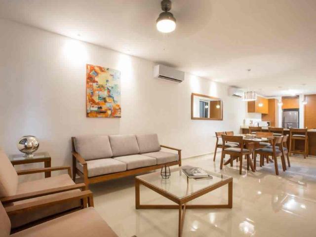 Departamento amueblado, con gimnasio y limpieza interior incluida