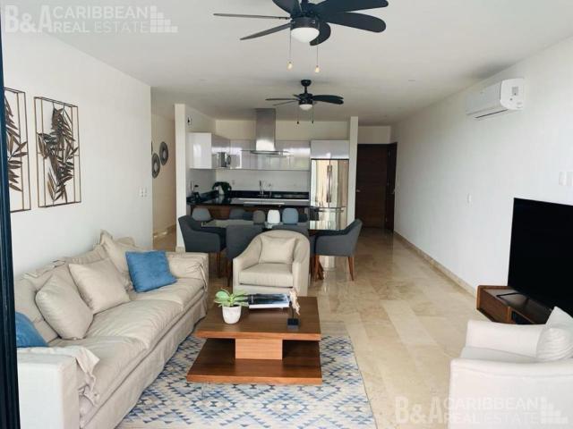 Departamento amueblado en renta en Av Acanceh, SM12, Canc?n