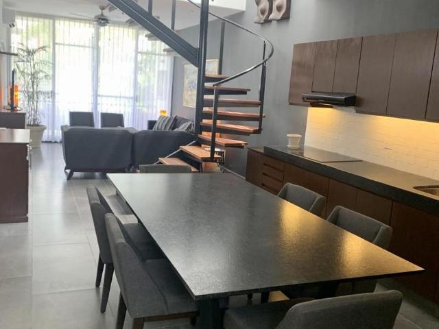 Departamento amueblado en renta tipo loft en privada con amenidades