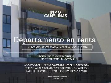 ¡DEPARTAMENTO AMUEBLADO EN RENTA! UBICADO EN ALTOZANO SANTA MARÍA, MORELIA