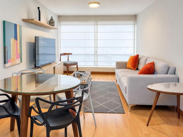 departamento amoblado 1 dormitorio en camino real san isidro us$ 900