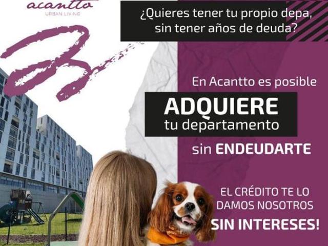 Departamento Acantto en Pre Venta