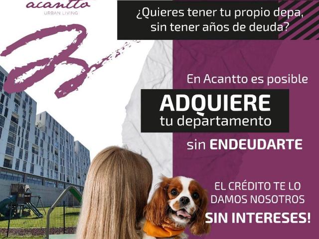 Departamento Acantto en Pre Venta