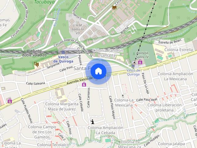 Departamento de 155 m² con 3 recámaras en renta en Vasco de Quiroga, Santa Fe