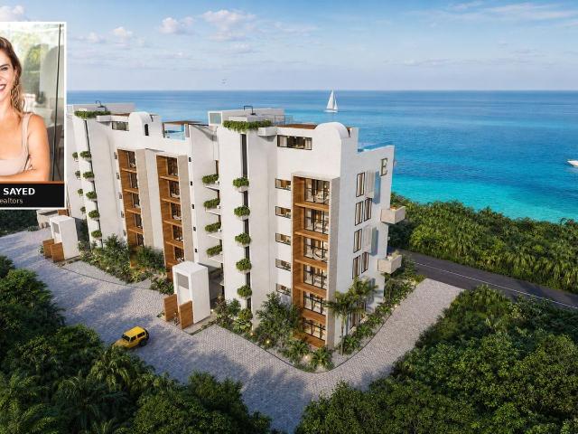 Departamento de 1 Rec?mara con Alberca Privada y Jard?n en Preventa Frente al Mar en Cozumel