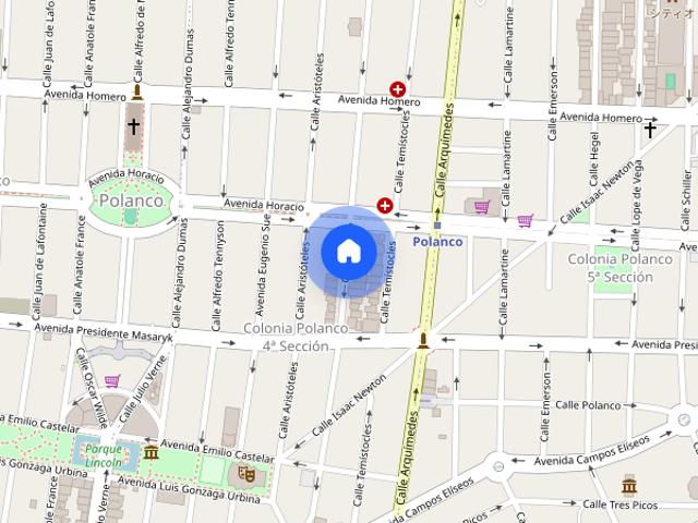 Departamento de 2 recamaras 180 m² en renta en Polanco IV Sección