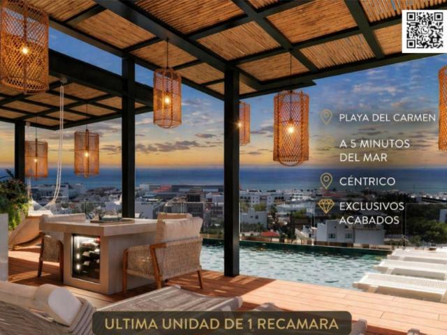 DEPARTAMENTO DE 2 RECAMARAS A 5 MIN DEL MAR PLAYA DEL CARMEN CENTRO