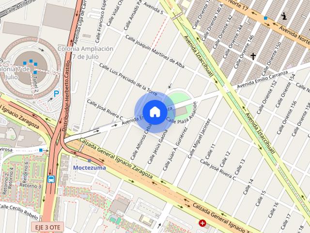 Departamento de 45 m² con 1 recámara en renta en Moctezuma 1a Sección