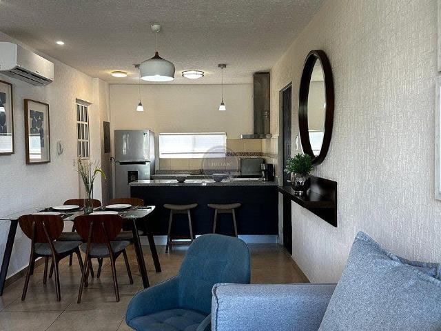 departamento de 80m2 totalmente amueblado en crystal lagoons, apodaca