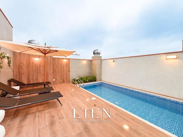 Departamento de estreno con piscina, gimnasio, zona de parrillas y más